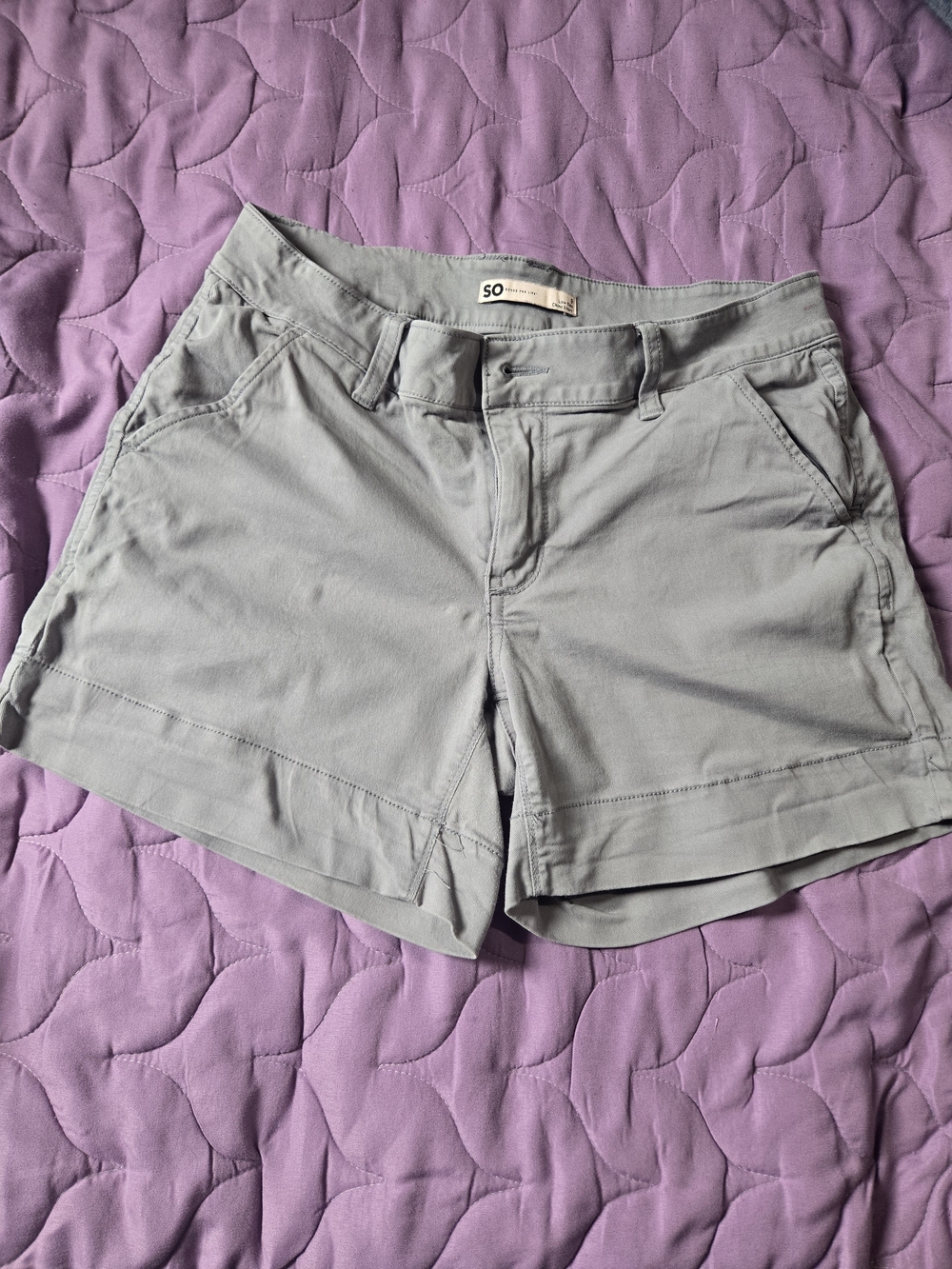 So Lightweight Gray Women's Casual Shorts